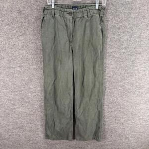 Gap Jeans Women M Medium Gray Denim Medium Wash High Rise Wide Leg Pockets